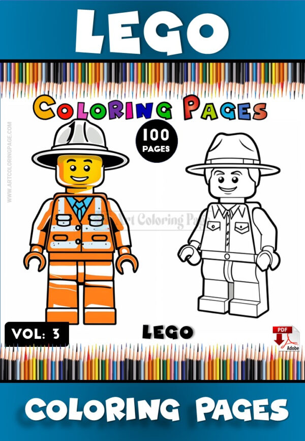 Spark Creativity with Color Pages: LEGO for Kids Vol: 3!