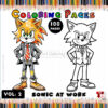 Speed into Fun with Sonic the Hedgehog Coloring Page Vol 2!