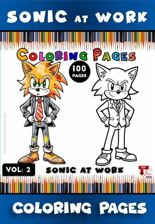 Speed into Fun with Sonic the Hedgehog Coloring Page Vol 2!