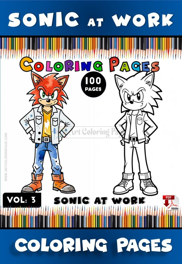 Speed into Super Fun with Super Sonic the Hedgehog Coloring Pages Vol 3!