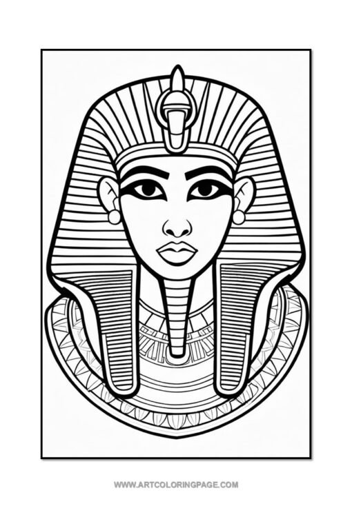 Step into Ancient Egypt with Pharaoh Coloring Pages Vol: 1! - Image 4