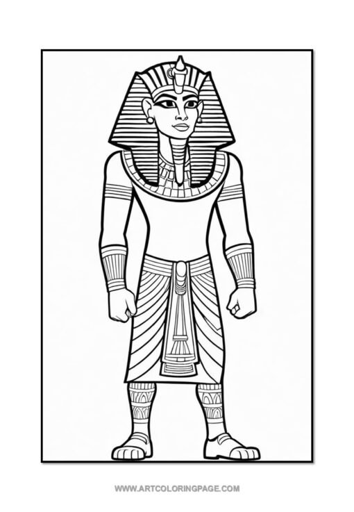 Step into Ancient Egypt with Pharaoh Coloring Pages Vol: 1! - Image 3