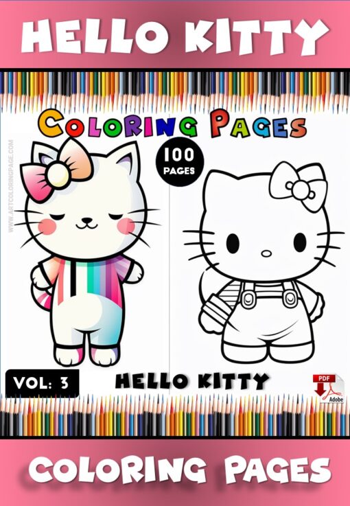 Step into the World of Hello Kitty with Hello Kitty Coloring Book Vol 3!