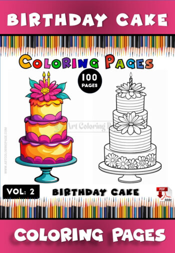 Sweeten Your Day with Cake Coloring Pages Vol 2!