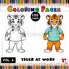 Tiger Coloring Book Pages Vol 4 Unleash the Roar of Creativity