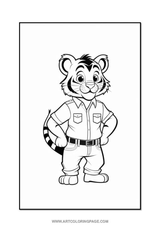 Tiger Coloring Book Pages Vol 4: Unleash the Roar of Creativity - Image 4