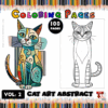 Unleash Your Creativity with Abstract Cat Coloring Pages Vol 1!