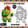 Unleash Your Creativity with Bowser Coloring Pages Vol. 1!