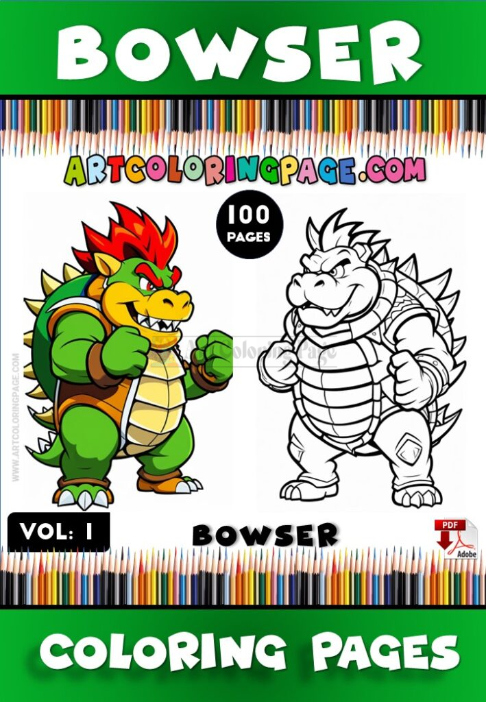 Unleash Your Creativity with Bowser Coloring Pages Vol. 1!