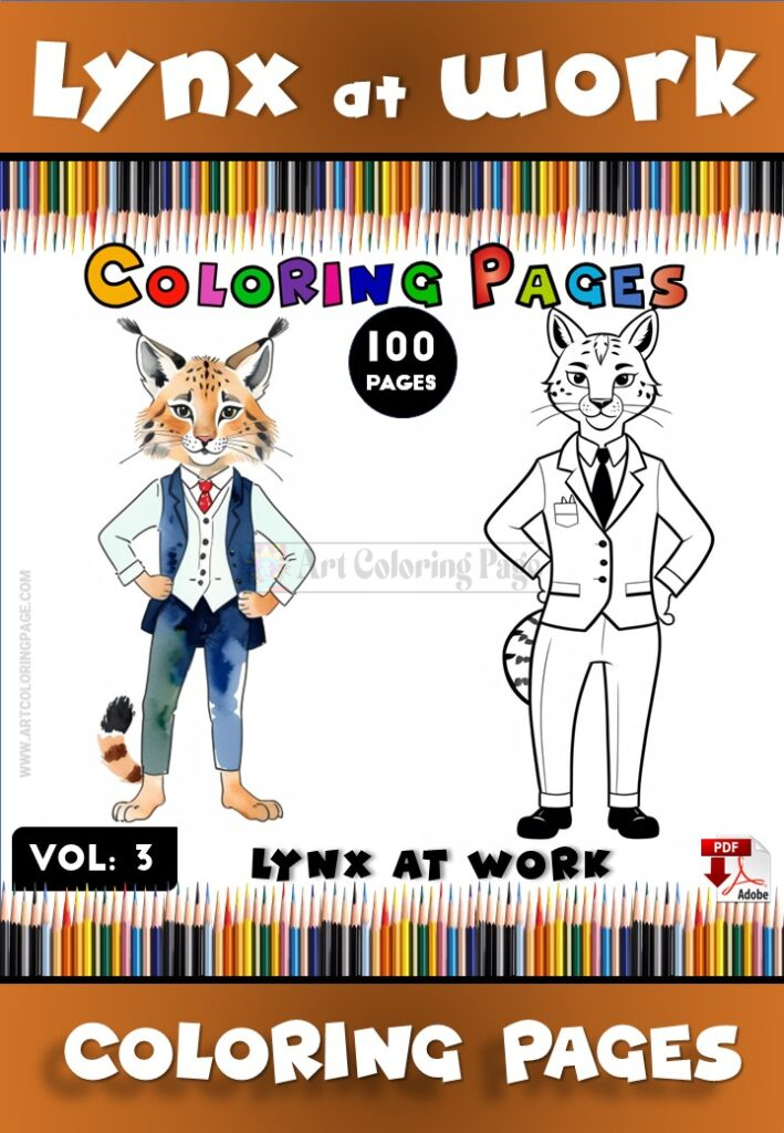 Unleash Your Creativity with Lynx Coloring Pages Vol 3