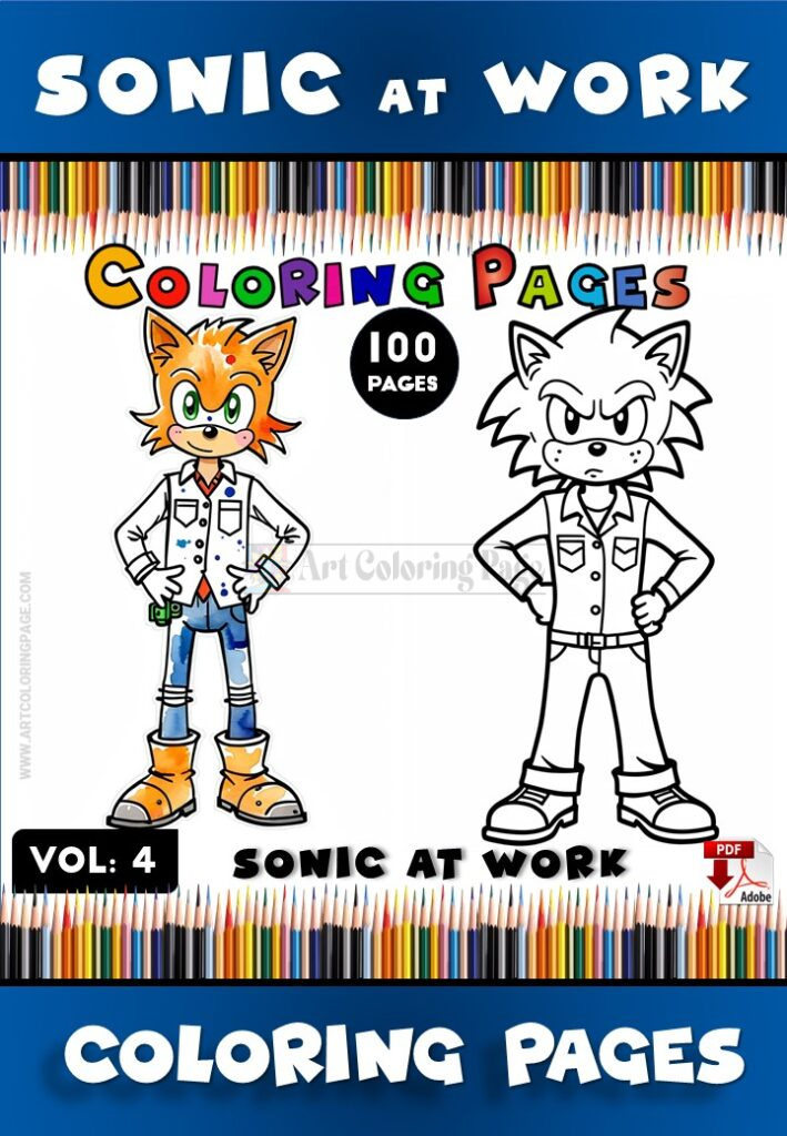 Unleash Your Creativity with Shadow the Hedgehog Coloring Pages Vol 4!