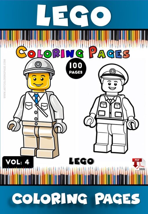 Unleash Your Imagination with Coloring LEGO Pages Vol: 4!