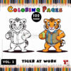 Unleash Your Inner Artist with Tiger Coloring Page Vol 2