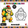 Unleash the Fun with Coloring Pages of Bowser Vol: 6!