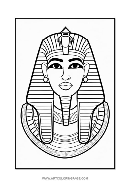 Ancient Egypt with Pharaoh Coloring Pages Printable Vol: 5! - Image 4