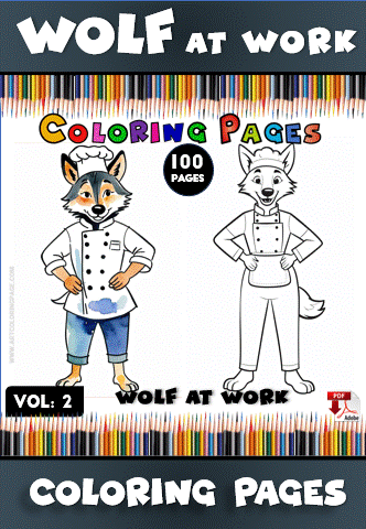 Discover the Wild: Wolf Coloring Pages for Kids Vol 2 - Image 2