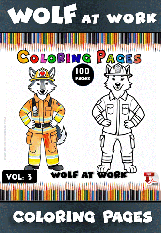 Roar with Creativity: Wolf Coloring Images Vol 3 - Image 2