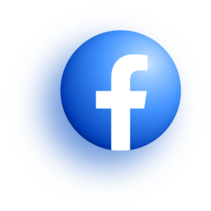 Facebook logo consisting of a stylized white lowercase 'f' on a blue circular background.