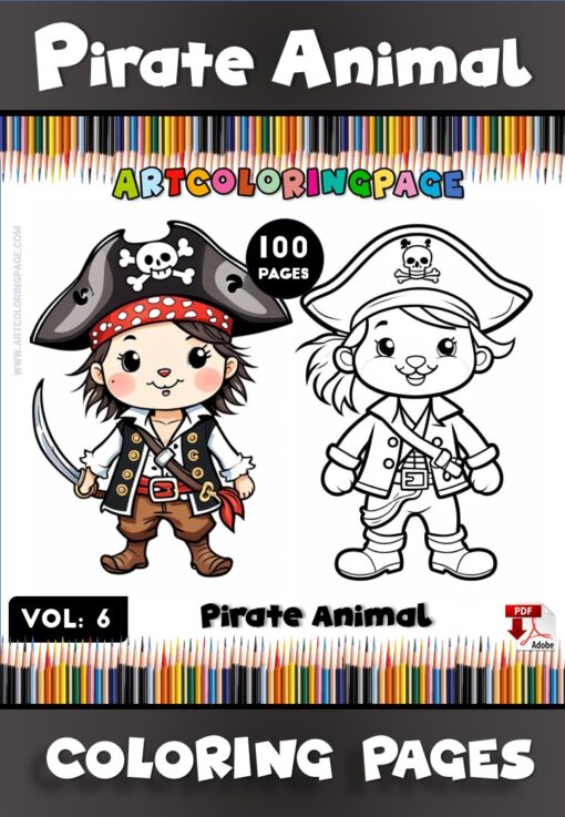 Ahoy, Artists! Discover Pirate Coloring Pages Vol. 6!