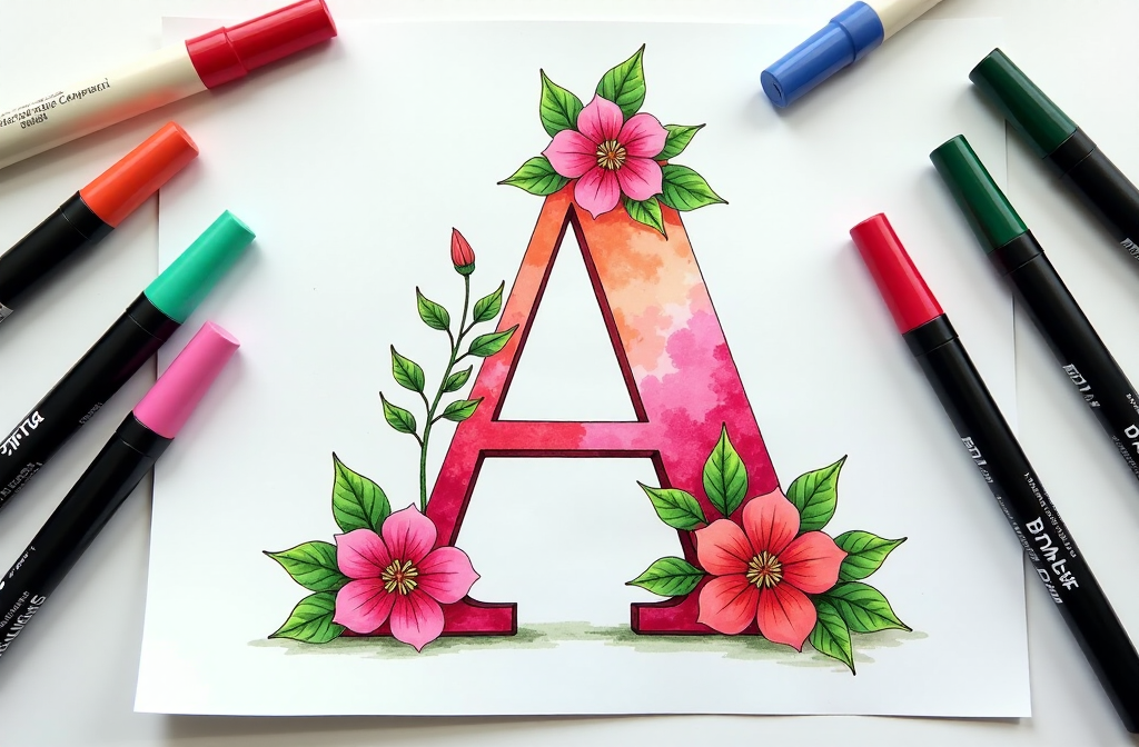Alphabet Coloring Pages Fun and Educational Activities for Kids lettre A