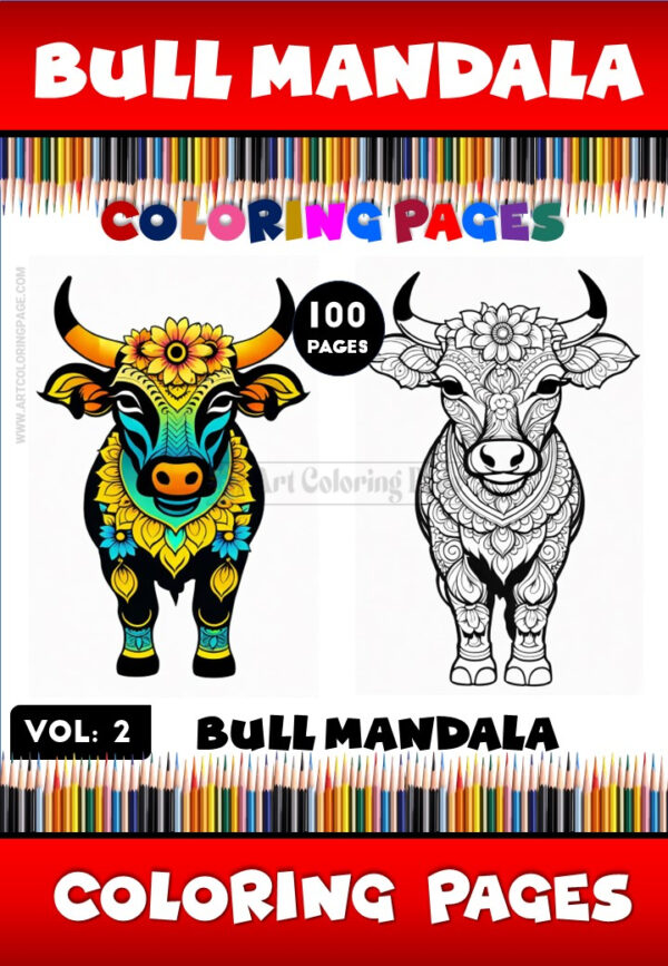 Bull Mandala Tattoo Vol. 2 – Strength Meets Intricate Art