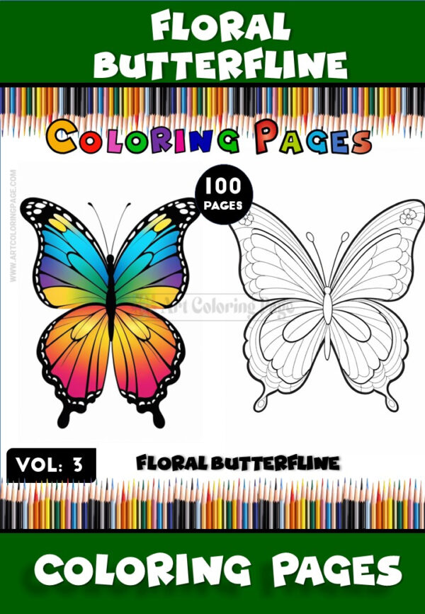 Butterfly Coloring Page Vol. 3 – Let Your Imagination Soar