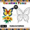 Butterfly Coloring Sheet Vol2 – Let Your Creativity Take Flight