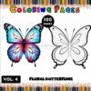 Butterfly Coloring for Kids Vol. 4 – Fun and Creativity for Little ArtistsDiapositive1