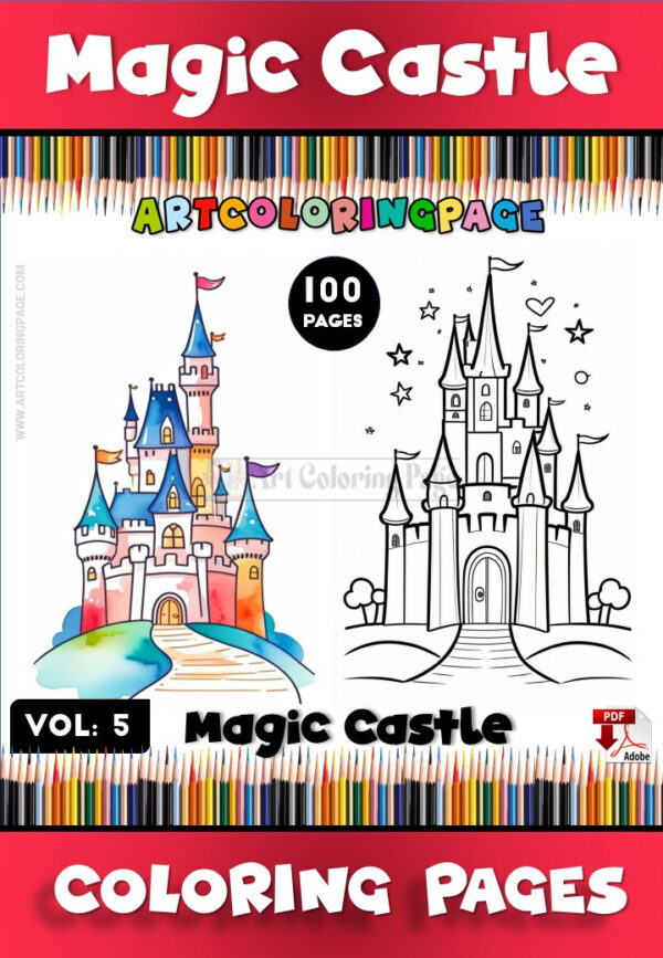 Castle Color Pages Vol. 5 – Bring Magical Castles to Life