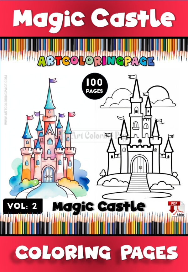 Castle Coloring Pages Vol. 2 – Explore a World of Fantasy and Creativity