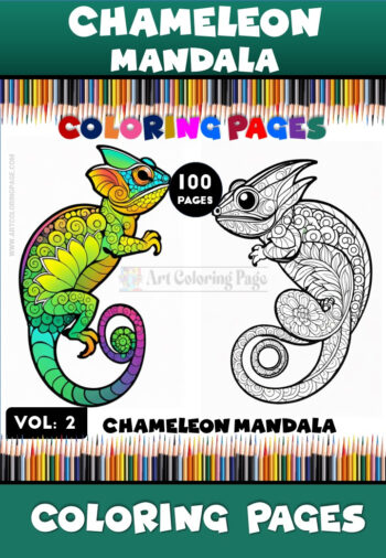 Chameleon Mandala Coloring Book Vol. 2 – Vibrant and Relaxing Creativity