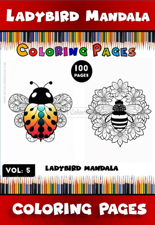 Color Page Ladybug Vol. 5 – Fun and Creative Coloring for All Ages