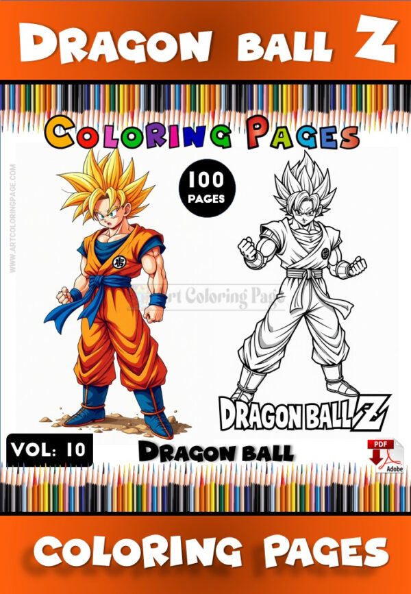 Dragon Ball Coloring Vol. 10 – Power Up Your Creativity