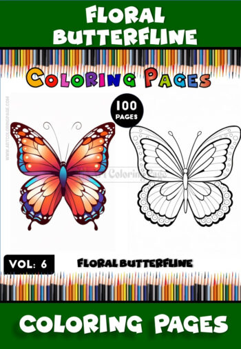 Colorful Butterfly Coloring Book Vol. 6 – Bring Nature’s Beauty to Life