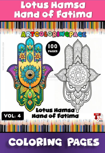 Colorful Hamsa Vol.4 Relax Create and Explore Spiritual Art