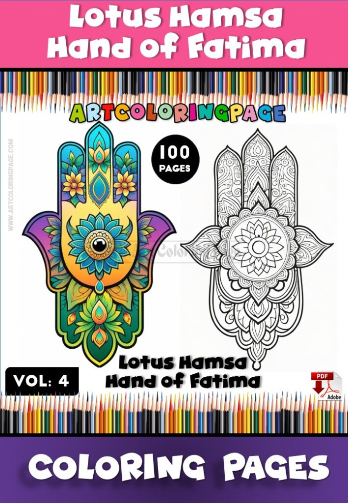Colorful Hamsa Vol.4 Relax Create and Explore Spiritual Art