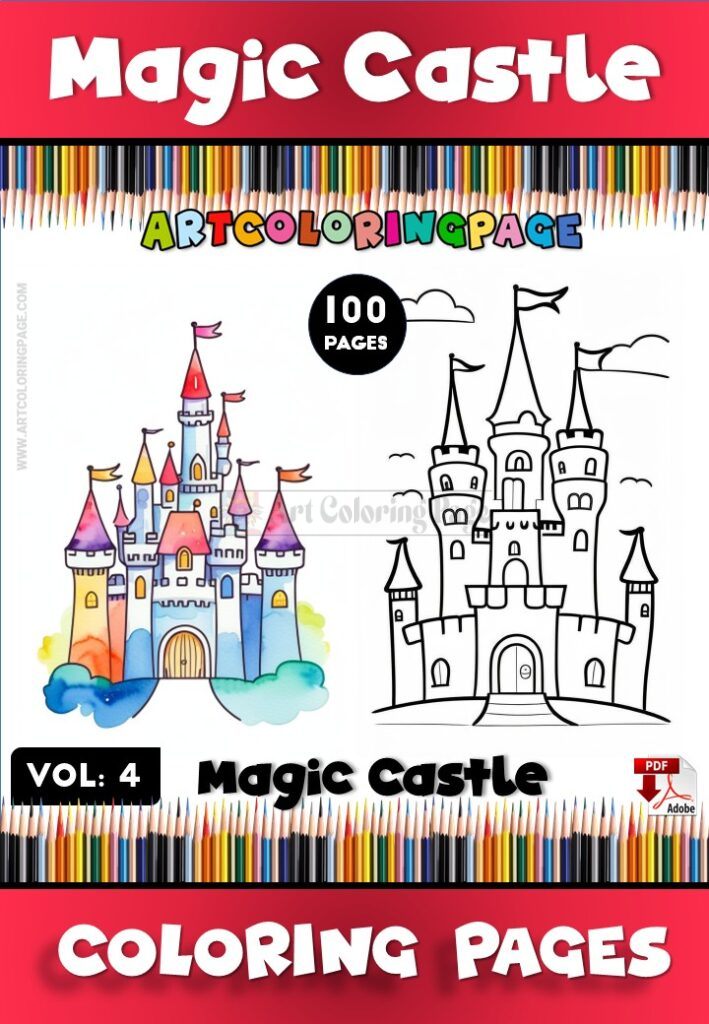 Coloring Castle Coloring Pages Vol. 4 – Explore a Magical of Creativity
