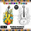 Coloring Musical Instruments Vol. 5 – Fun and Creativity for Music Lovers