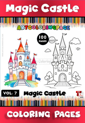 Coloring Pages Castle Vol. 7 – Explore a Magical World of Creativity