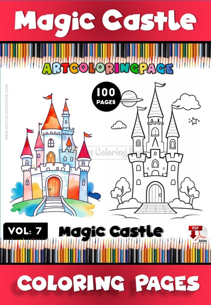 Coloring Pages Castle Vol. 7 – Explore a Magical World of Creativity