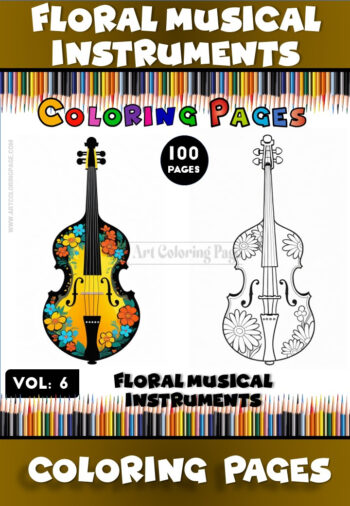 Coloring Pictures of Musical Instruments Vol.6 – Creative Fun for Music