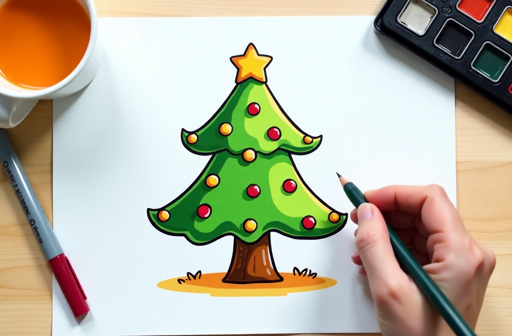 Coloring Pictures of a Christmas Tree Festive Fun for All Ages