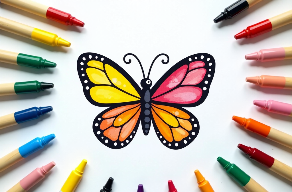 Discover the Beauty of Adult Coloring Page Butterfly Designs image 2