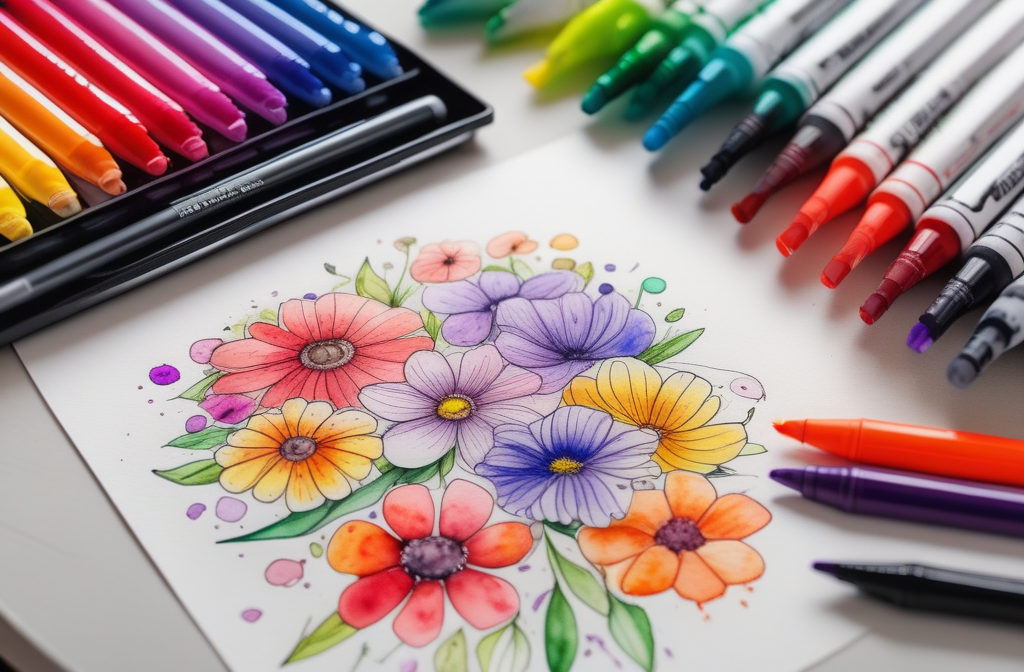 Discover the Beauty of Adult Coloring Pages with Flowers-4036322508