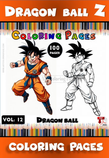 Dragon Ball Z Color Pages Vol12  Unleash Your Saiyan Creativity