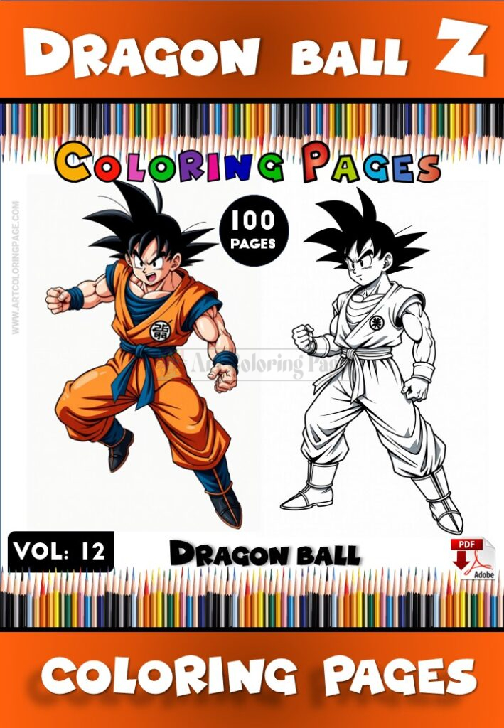 Dragon Ball Z Color Pages Vol12  Unleash Your Saiyan Creativity
