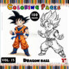 Dragon Ball Z Goku Coloring Sheets Vol13 Power Up Your Creativity with Goku