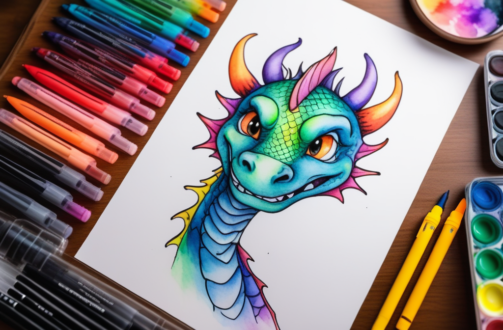 Dragon Coloring Pages A Creative and Magical Escape-1276256587