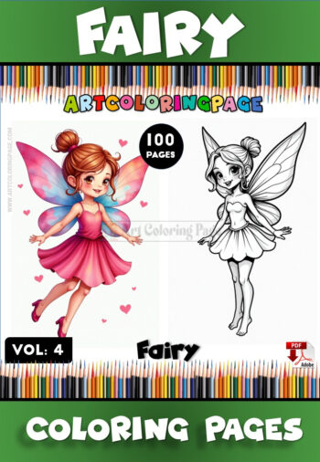 Fairies Coloring Pages for Children’s Vol. 4 – Magical and Creative Fun