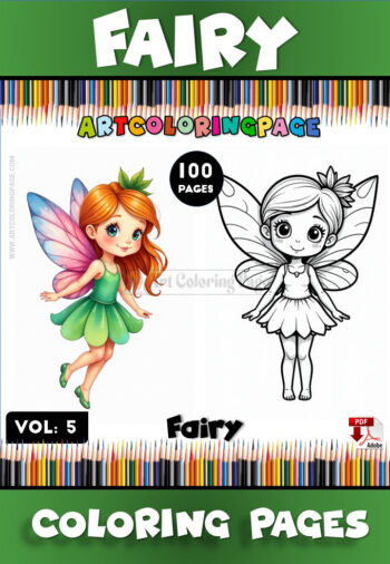 Fairy Printables Coloring Pages Vol 5 – Magical and Creative